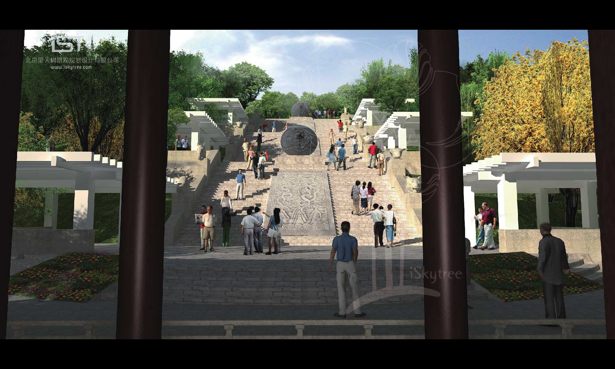 天汉祭坛节点设计方案鸟瞰图