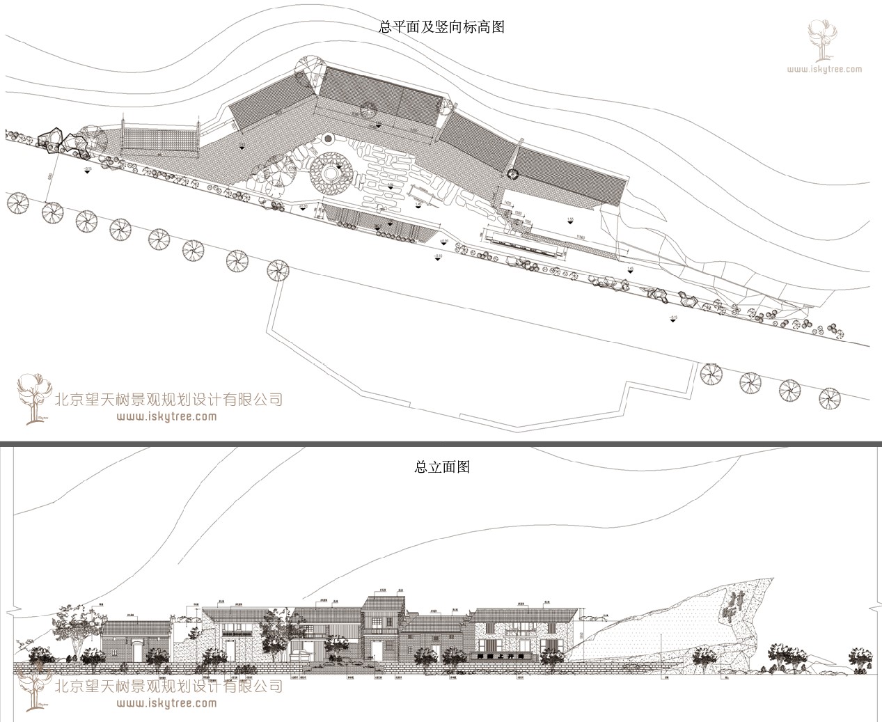 红色旅游革命老街建筑景观施工图设计