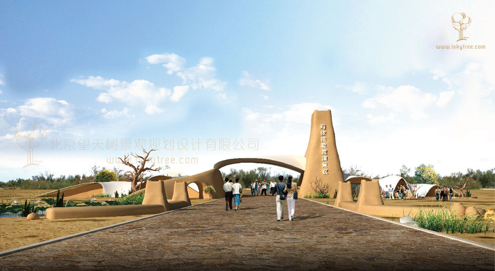 新疆克拉玛依·玛依格勒荒漠景区大门设计方案