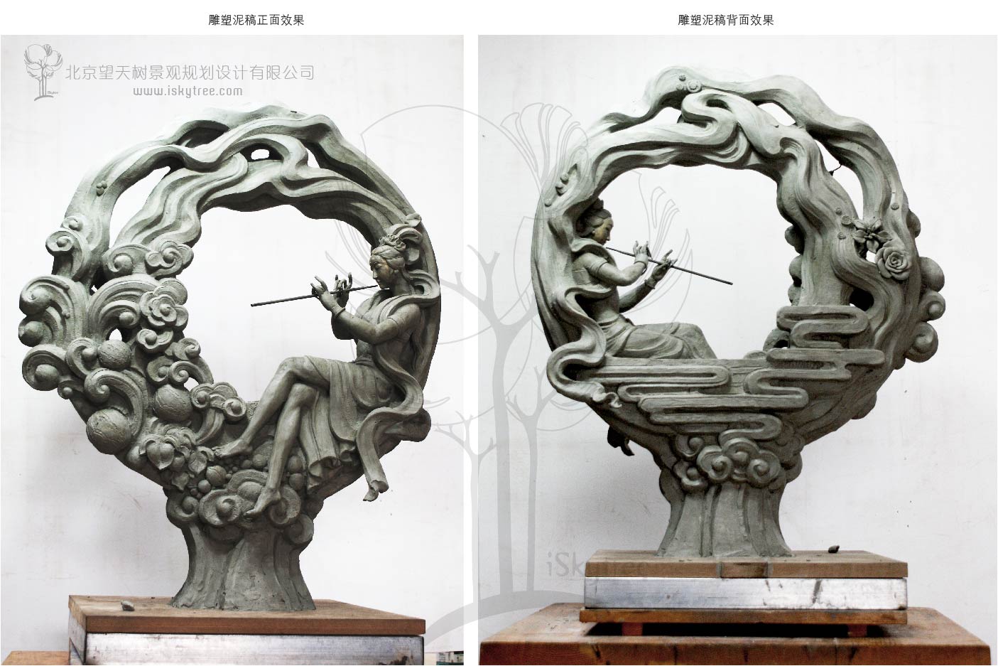 “百花仙子”主题雕塑泥稿小样制作