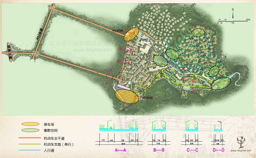 西双版纳热带雨林国家公园曼旦景区交通道路规划