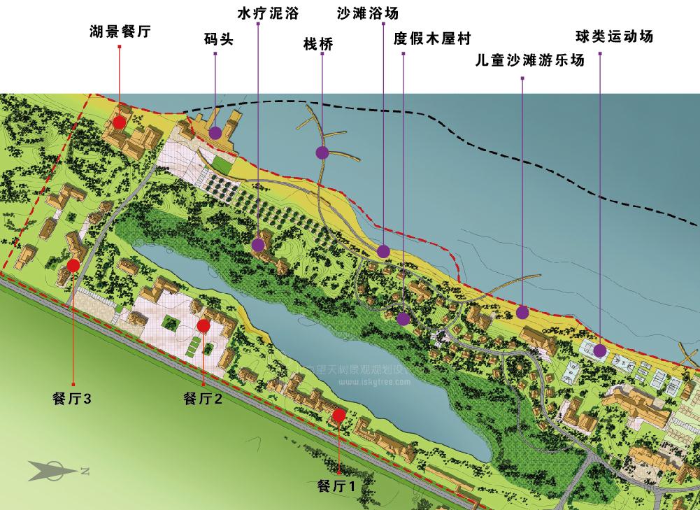 湖滨康体休闲区规划