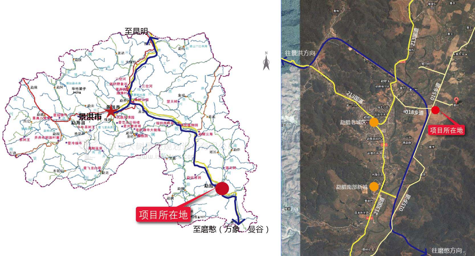 西双版纳自驾车营地区位