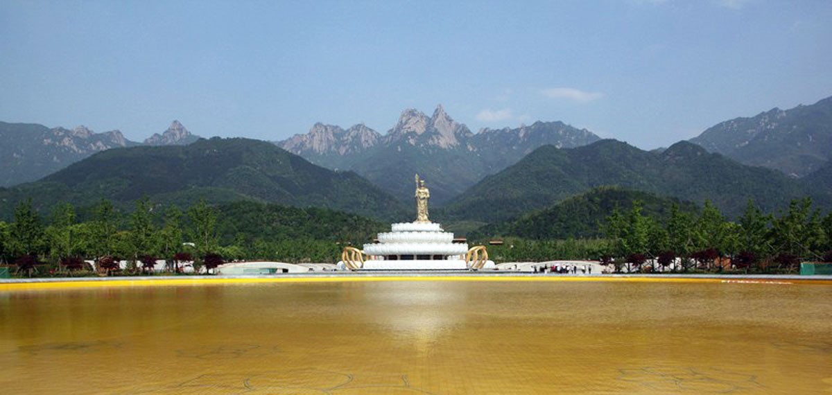 九华山大铜像景区选址