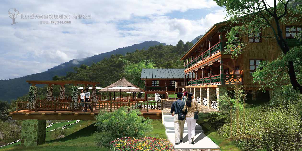 西藏墨脱背崩村生态度假酒店建筑景观设计