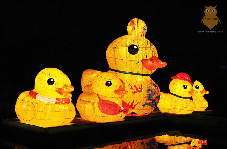 大黄鸭主题彩灯设计制作