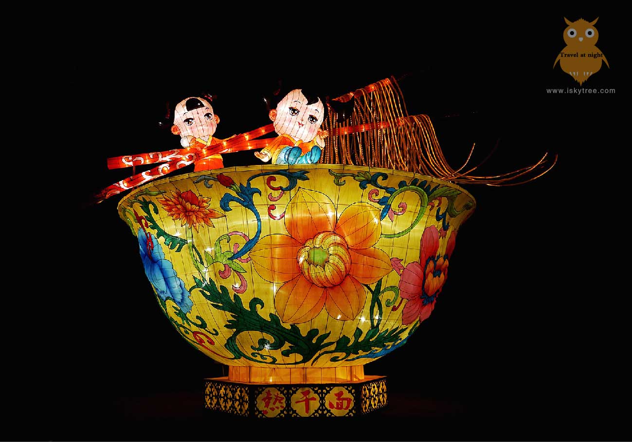 武汉热干面彩灯设计与施工