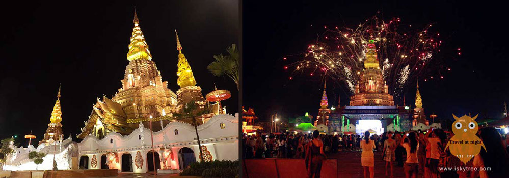 夜游告庄西双景 大金塔广场夜景