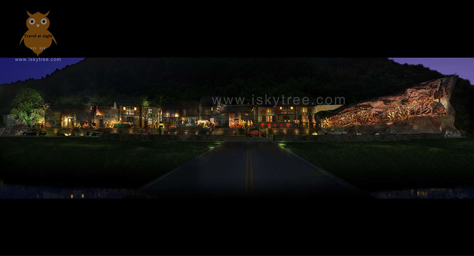 永新“挥师上井冈”景观节点夜景设计